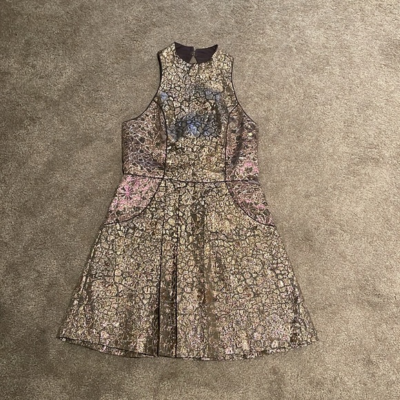 Urban Outfitters Metallic Dress - Picture 2 of 5